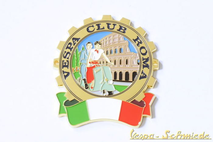 Plakette "Vespa Club Roma" - Limitiert 100 Stk. weltweit!